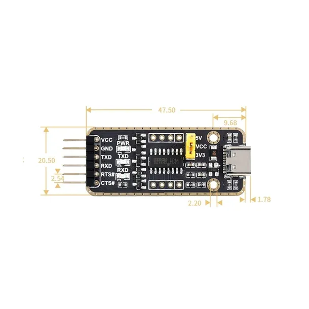 konwerter-usb-uart-ch343g-usb-c-stan-nowy-producent-waveshare
