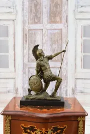 wojownik-gladiator-z-wlocznia-figura-z-brazu-h42