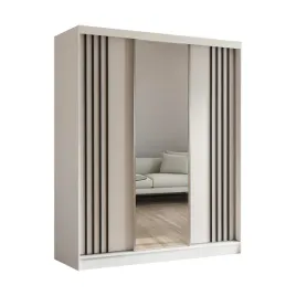 szafa-przesuwna-na-ubrania-180-cm-z-lustrem-biala-lamele-czarne-nela180
