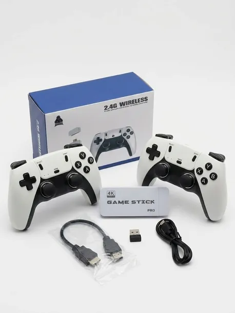 Konsola GAME STICK PRO 4K 2 Kontrolery 2.4G Retro Gry HDMI
