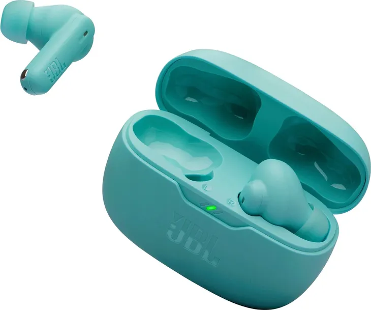 Słuchawki JBL Wave Beam 2 Niebieskie | Bluetooth | Bass | Wodoodporne