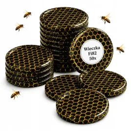 50x-wieczka-fi-82-zakretki-do-sloikow-na-miod-przetwory-plaster-miodu