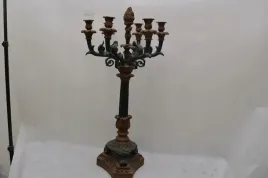swiecznik-alabastrowy-secesja-zielen-braz-81cm