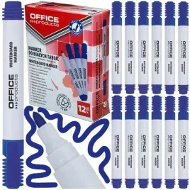 marker-suchoscieralny-office-products-niebieski-do-tablic-okragly-12-szt