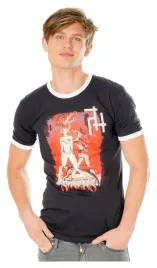 gotham-city-sirens-t-shirt-crossword-black-ringer-size-s