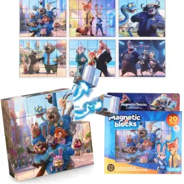 klocki-magnetyczne-zwierzogrod-puzzle-3d-6-obrazkow-dla-dzieci-ukladanka