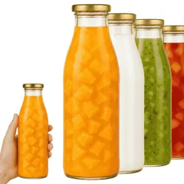butelka-smooth-750-ml-szklo-na-soki-smoothie-syropy-z-zlotym-wieczkiem-x10