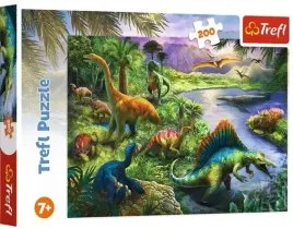 trefl-puzzle-ukladanka-dla-dzieci-7-drapiezne-dinozaury-200-elementow