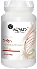 aliness-selen-l-selenometionina-200g-odpornosc-spermatogeneza-100-tabletek