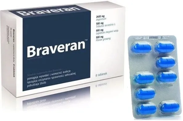 Braveran Na Sprawność Seksualną 8 tabletek