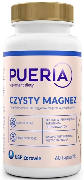 PUERIA CZYSTY MAGNEZ cytrynian magnezu 60 kaps.