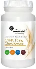 aliness-cynk-chelatowany-15-mg-diglicynian-cynku-skora-odpornosc-100-tab