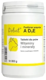 dolvit-fosforan-wapnia-witaminy-a-d3-e-witaminy-i-mineraly-dla-psa-800-g