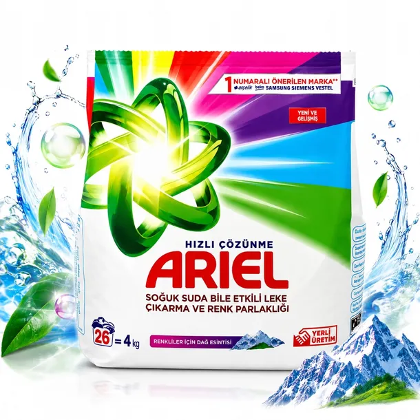 Uniwersalny Proszek do prania do koloru Ariel Mountain Breeze 4 kg