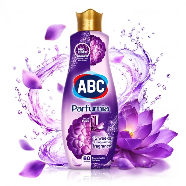 ABC Płyn do Płukania Tkanin Parfumia Lotus 1,44L – Luksusowy Zapach 60 prań