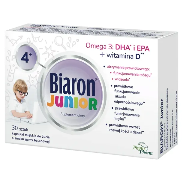 bioaron-junior-30-kapsulek-do-zucia-liczba-sztuk-30-szt