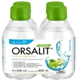 orsalit-drink-elektrolity-smak-jablkowy-4-x-200-ml
