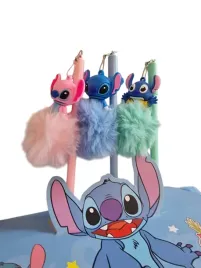 dlugopis-stitch-zelowy-pompon-cienkopis-stitch
