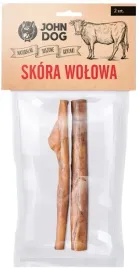 skora-wolowa-suszony-gryzak-dla-psa-przysmak-smaczki-john-dog-2-sztuki