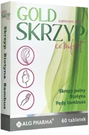 gold-skrzyp-comfort-wlosy-skora-paznokcie-alg-pharma-60-tabletek