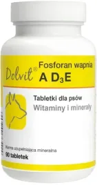 dolvit-fosforan-wapnia-witaminy-mineraly-a-d3-e-tabletki-dla-psa-90-tab