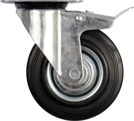 kolko-skretne-z-czarna-guma-i-hamulcem-100mm-vorel