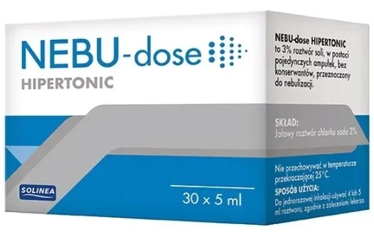 NEBU-DOSE HIPERTONIC 3 % sól fizjologiczna 30x