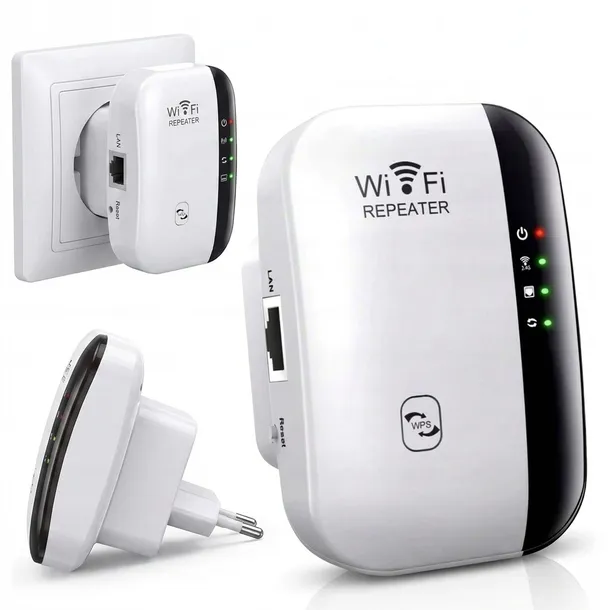WZMACNIACZ sygnału Wi-FI Repeater MOCNY Access Point Router 300 Mb/s 2.4GHz