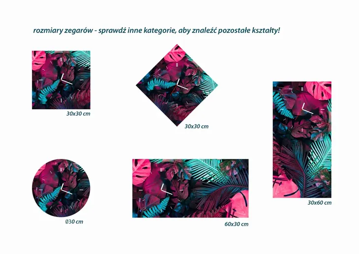 zegar-szklany-okragly-roze-kolor-wielokolorowy