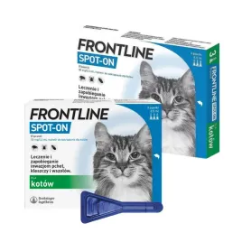 frontline-spot-on-kot-6-pipet-krople-na-pchly-kleszcze-2x3szt