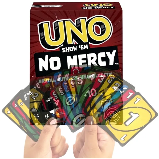 Gra Karciana Uno No Mercy bez litości Brutalna Mattel