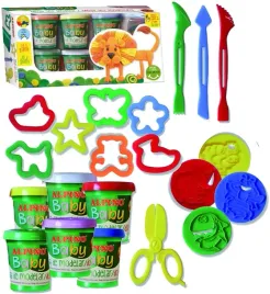 masa-plastycznamodelina-6kol-85g-foremki-lew-baby
