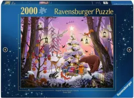 puzzle-2000-elementow-swieta-w-lesie-choinka-las-ravensburger