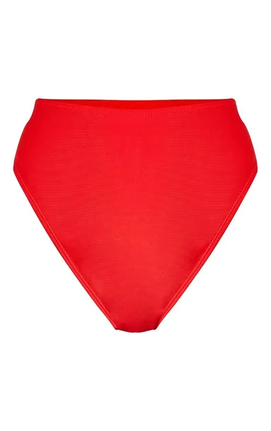 czerwony-dol-od-bikini-prettylittlething-m-wzor-dominujacy-bez-wzoru