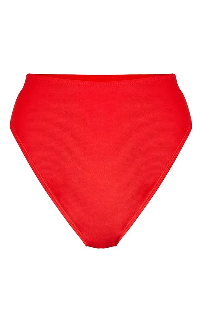 czerwony-dol-od-bikini-prettylittlething-m-stan-nowy