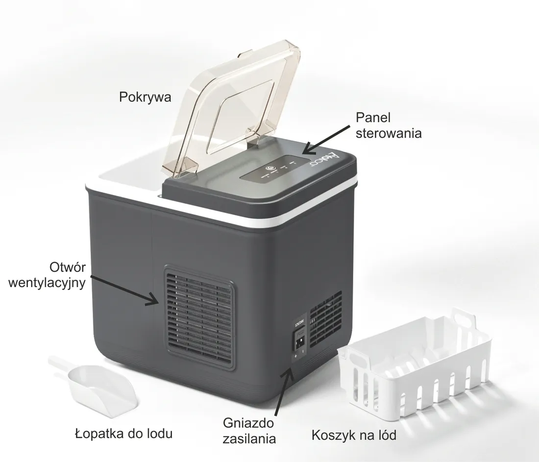 kostkarka-do-lodu-yolco-icm1-space-grey-stan-nowy