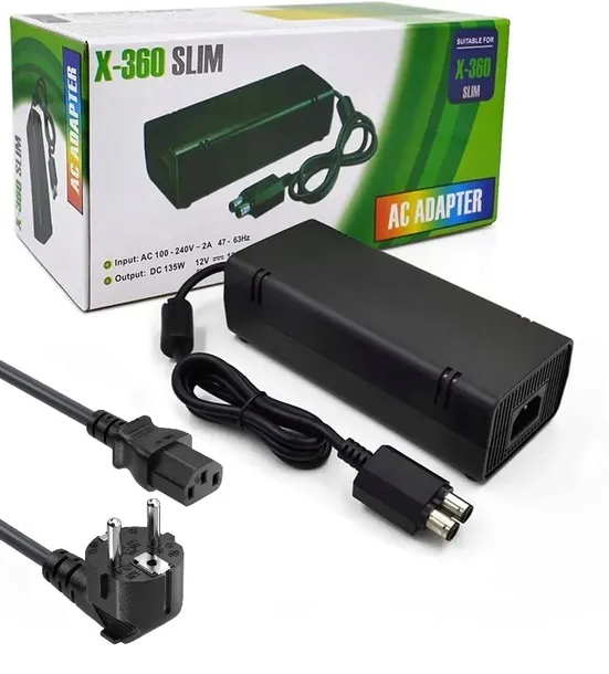 NOWY ZASILACZ KONSOLA XBOX 360 SLIM 135W