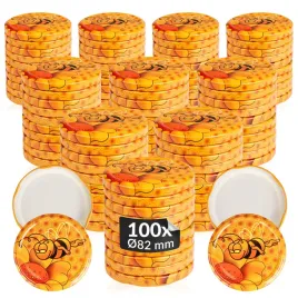 100x-zakretki-na-miod-wieczka-do-miodu-fi-82-wieczka-do-sloikow-6-zaczepowe