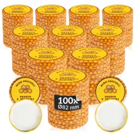 100x-zakretki-na-miod-wieczka-do-miodu-fi-82-wieczka-do-sloikow-6-zaczepowe