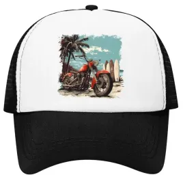 czapka-z-daszkiem-z-siatka-regulowana-zabawny-nadruk-motocykl-plaza