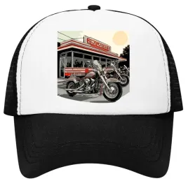 czapka-z-daszkiem-z-siatka-regulowana-zabawny-nadruk-motocykle-retro-look