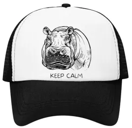 czapka-z-daszkiem-z-siatka-regulowana-zabawny-nadruk-hipopotam-keep-calm
