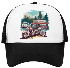 czapka-z-daszkiem-z-siatka-regulowana-zabawny-nadruk-motocykle-harley-lato