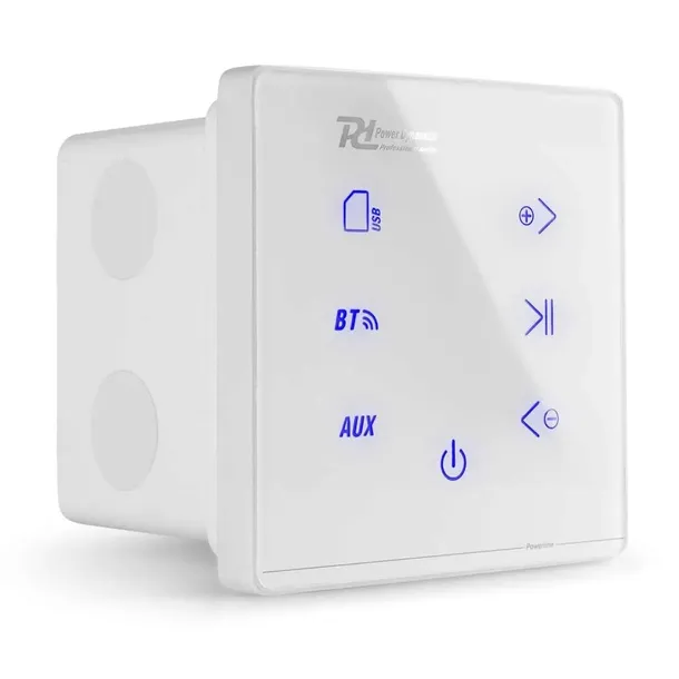 Wzmacniacz audio Powerline A100W BT do montażu ściennego, biały