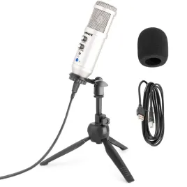 vonyx-cm320s-mikrofon-studyjny-usb-ze-statywem-stolowym-tytanowy