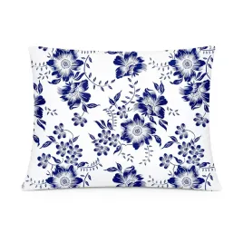 poszewka-bawelniana-70x80-biala-w-granatowe-kwiaty-klasyczny-cotton-home