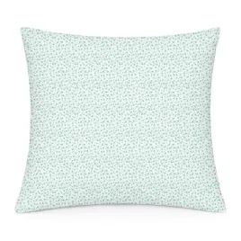 poszewka-bawelniana-40x40-biala-w-drobne-zielone-kwiaty-cotton-home