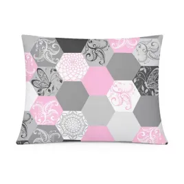 poszewka-bawelniana-70x80-szaro-rozowa-w-geometryczne-heksagony-cotton-home