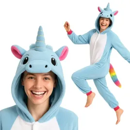 pizama-onesie-kigurumi-kostium-lazurowy-jednorozec-m-155-165cm