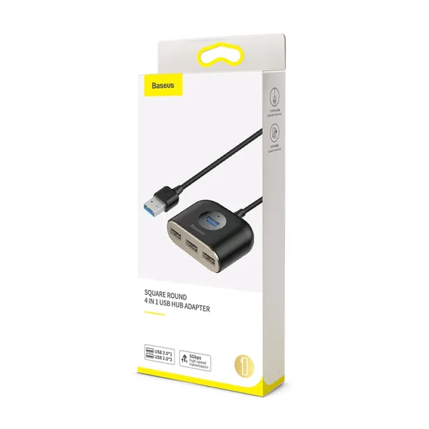 baseus-adapter-hub-square-usb-3-0-do-4x-usb-czarny-stan-nowy-certyfikat-ce